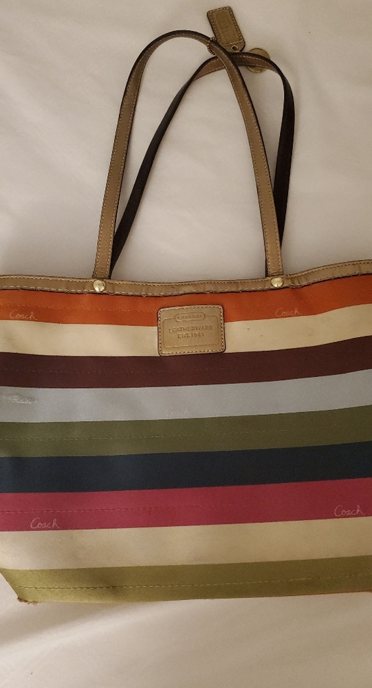 Coach Legacy Striped Tote No. C0768-11126